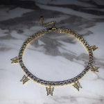 Butterfly Pendant Choker
