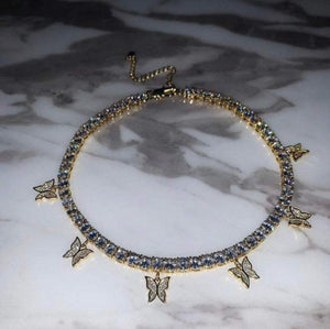 Butterfly Pendant Choker