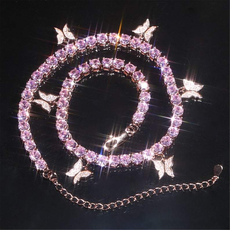 Butterfly Pendant Choker